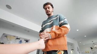 Diphallic Dude penetrates both holes of hot duo Avery and Leana