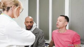 Two girls fucked by a hot doctor and his assistant