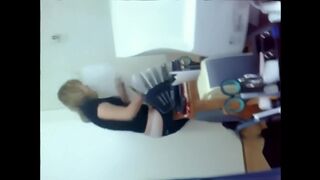 A hot Kazakh woman is fucking with her colleague hard