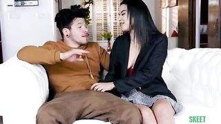 The girl next door is jerking my cock today