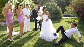 The bride is fucking with all the guys from the wedding