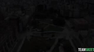 A young guy fucked a pretty girl during a walk