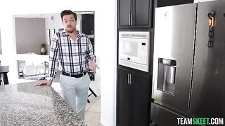 She spread her legs and let him lick her chocolate-like pussy