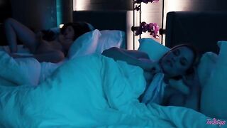 Romantic lesbian sex after night together