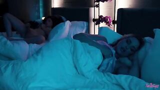 Romantic lesbian sex after night together
