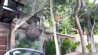 A concerned sister checked on her brother after a heated moment by the pool