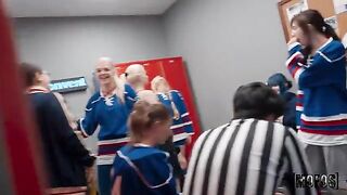 As in sports, defense is important in sex too, especially with blonde beauties