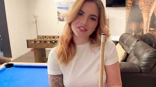 The guy played pool and had sex with an amateur in return