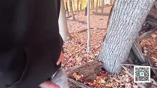 A hot girl is walking in the park and meeting someone special