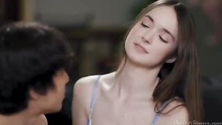 The girl is having fun with her boyfriend in the pool, creating a sensual atmosphere reminiscent of the glamorous and intimate videos often featured on Babes, a channel known for showcasing the most captivating models in sensual settings. They are kissing