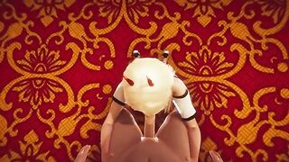 Hentai animation with footjob and anal creampie by Power