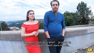 A girl agrees to sex for money in front of her dad