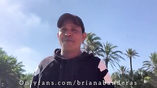 The blonde porn star Briana Banderas has sex with her fan