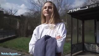 Ivi Rein, learning English, gets fucked by Public Agent in public