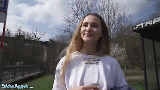 Ivi Rein, learning English, gets fucked by Public Agent in public