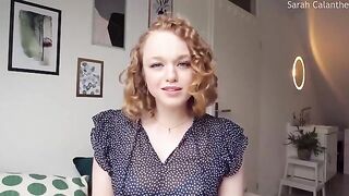 A girl with a great body gives instructions and orders, proving her dominance