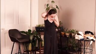 New clothes try on: cute outfit, mini skirt, and dress in HD
