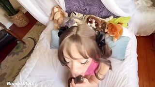 Bambi Bluu gets her queefing pussy eaten and smashed hard
