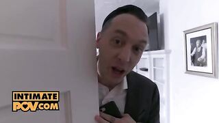 Hot bridesmaids fuck with the groom on the wedding night in a steamy foursome