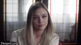 A hot girl is fucking with a man in a uniform, featuring Amber Moore