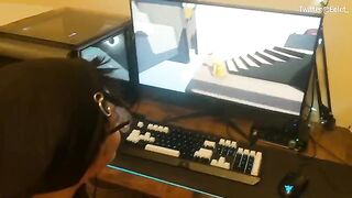 A sexy challenge for gamers in a video game