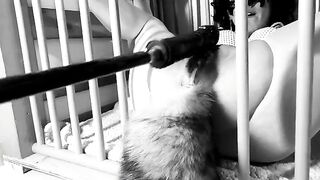 A day in the life of a Kitten: Ep.1 - Squirting on her tail, a spicy homemade scene