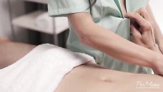 Massage with a happy ending, where the masseuse gives a blowjob