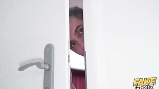 A young beautiful girl was fucked in her mouth by two guys