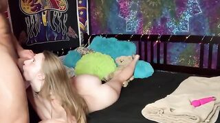 A cute petite girl got fucked by her teacher in a romantic scene
