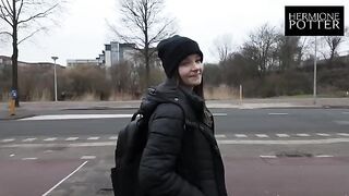 I picked up this cute girl on a walk and we went for sex