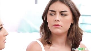 A wild party turned into an orgy with students, reminiscent of a college sex vlog