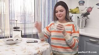 Small tits do not prevent the hole to be hot. Watch how