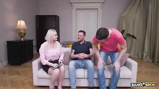 Two dicks are not a limit for this hot blondie