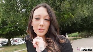 The guy has a nozzle on his dick and fucks hot sluts