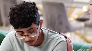 First the tongue on me, then I suck you