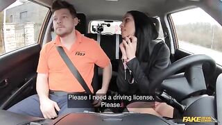 The girl got a little too close to her client in the car