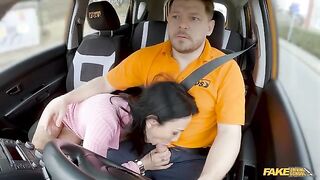 The girl got a little too close to her client in the car