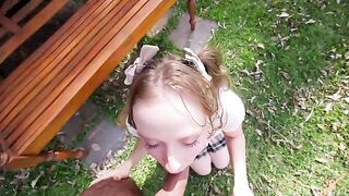 Babe allowed to get to the anal in nature