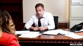 BBW MILF fucked in the office by her boss