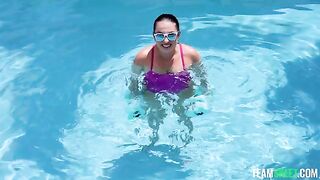 He wanted sex with one of the brunettes at the pool, too