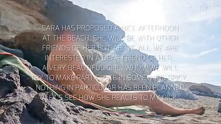 Two girls got caught for public exposure on a nude beach