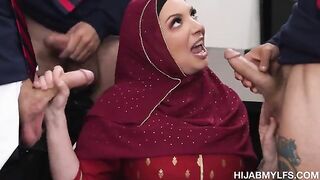 Culture for the masses, a beautiful Arab woman is getting fucked