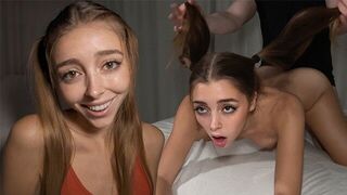 A girl was treated harshly by her roommate in a rough encounter
