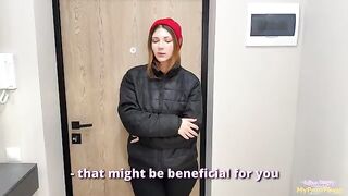The delivery girl, as a compensation, offered me her body and it was great
