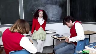 There are only whores at this college, and they love to suck cock!