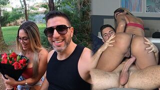 A guy picked up a Brazilian beauty for sex in the park
