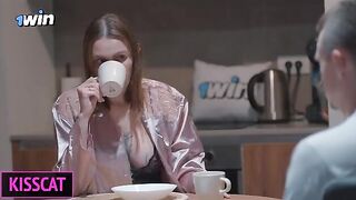 A man surprised his wife with a blindfold and a stranger to fuck