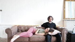 Lollipop replaced with a dick in this steamy French scene