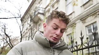 A cutie with a small pussy is having fun with a big cock