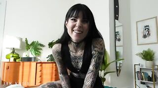 The best commercial with a vibrator ever, featuring a hot tattoo girl